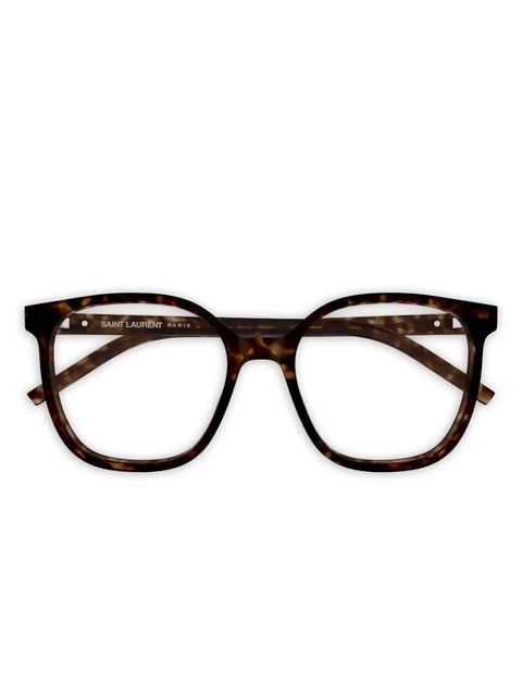 Saint Laurent Eyewear round-frame glasses - Brown - zdjęcie produktu nr 1