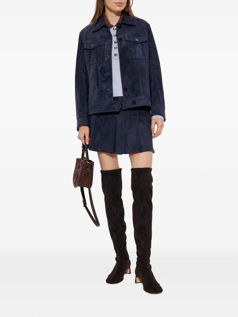 Self-Portrait pleated mini skirt - Blue - zdjęcie produktu nr 1