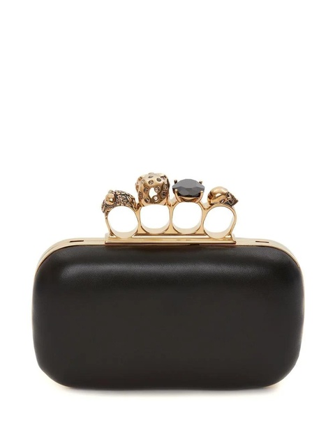 Alexander McQueen Knuckle clutch bag - Black - zdjęcie produktu nr 2