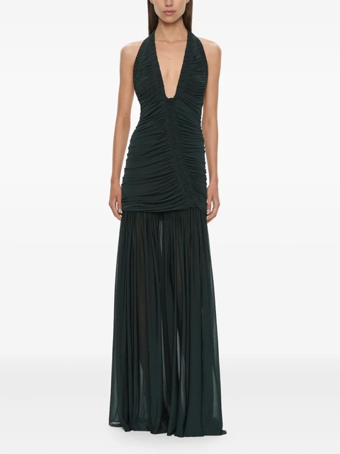 Christopher Esber Orion ruched gown - Black - zdjęcie produktu nr 2