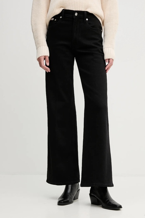 Calvin Klein Jeans jeansy damskie kolor czarny LV047D907G - zdjęcie produktu nr 1