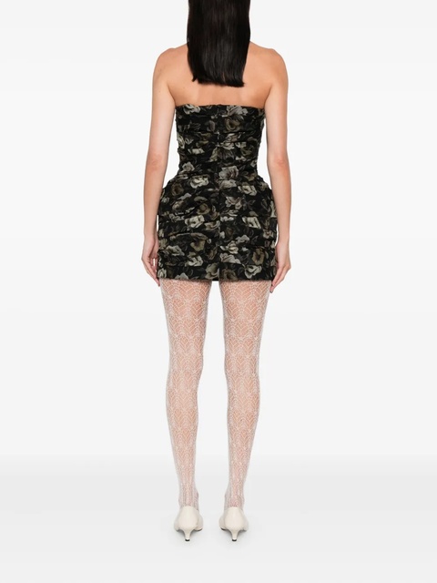 Magda Butrym floral-print strapless dress - Black - zdjęcie produktu nr 2