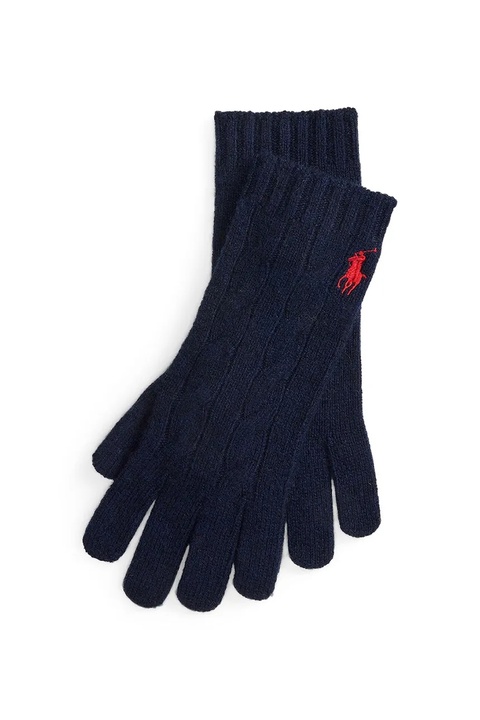 Polo Ralph Lauren rękawiczki wełniane damskie kolor granatowy 455981440 - zdjęcie produktu nr 1
