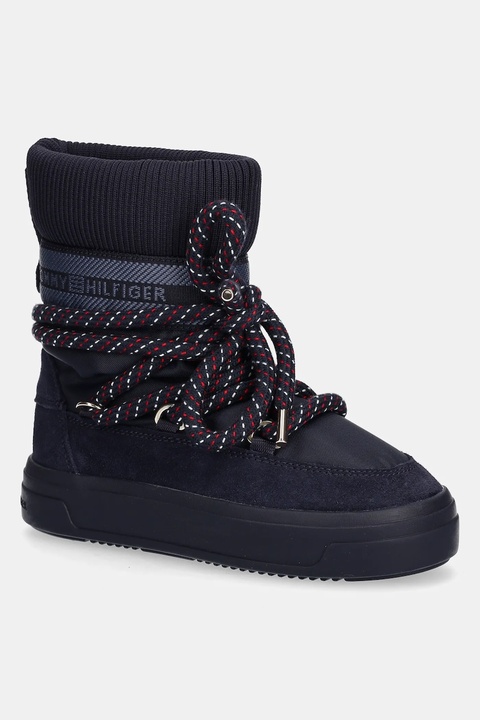 Tommy Hilfiger śniegowce TOMMYTECH RWB SNOWBOOT WARM kolor granatowy FW0FW09163 - zdjęcie produktu nr 1