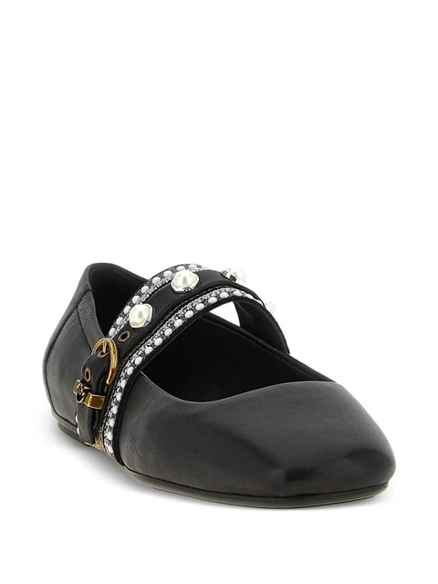 PINKO embellished-buckle ballet flats - Black - zdjęcie produktu nr 1