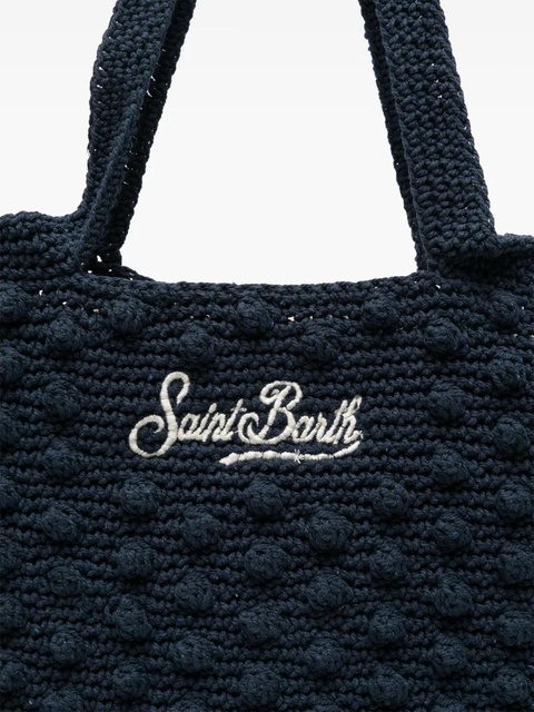 MC2 Saint Barth crochet-knit tote bag - Blue - zdjęcie produktu nr 2