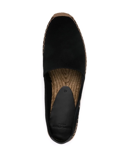 Saint Laurent logo-embroidered espadrilles - Black - zdjęcie produktu nr 1