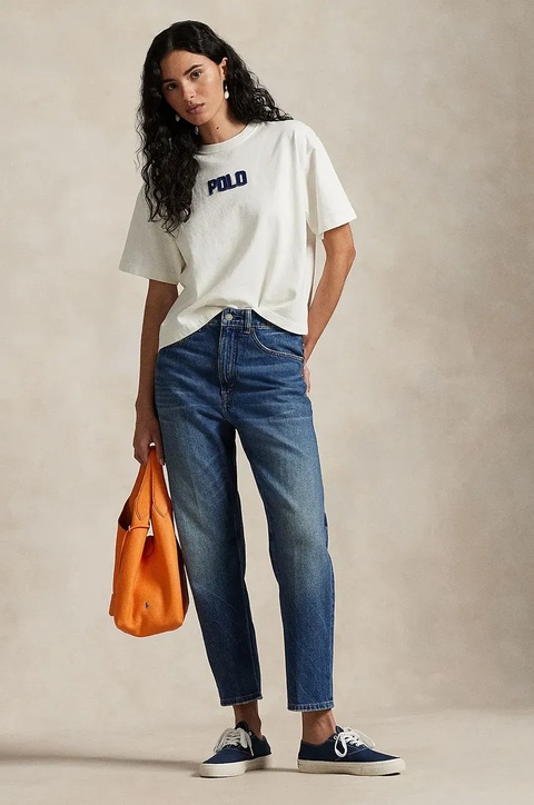 Polo Ralph Lauren t-shirt bawełniany damski kolor biały 211965119 - zdjęcie produktu nr 2