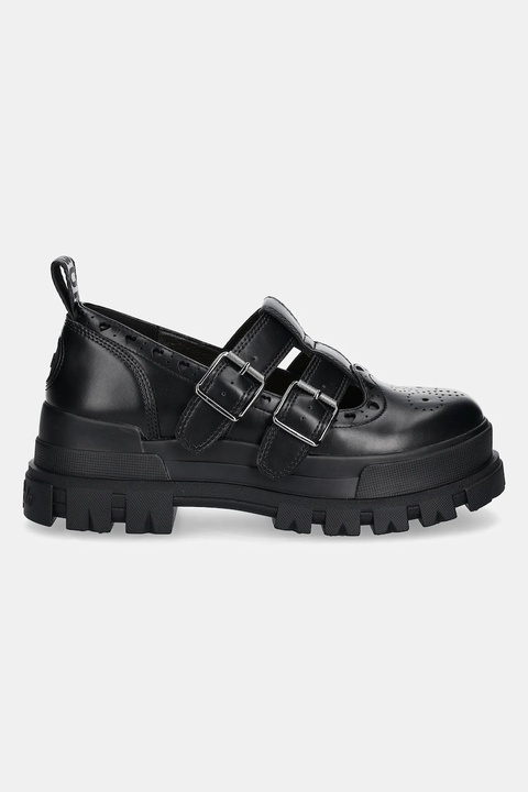 Buffalo mokasyny Aspha Jane Heart damskie kolor czarny na platformie 1620031-BLK - zdjęcie produktu nr 2