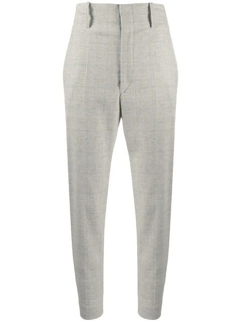 MARANT ÉTOILE checkered tailored trousers - Grey - zdjęcie produktu nr 1