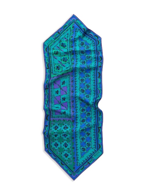 PUCCI Festa-print silk scarf - Green - zdjęcie produktu nr 1