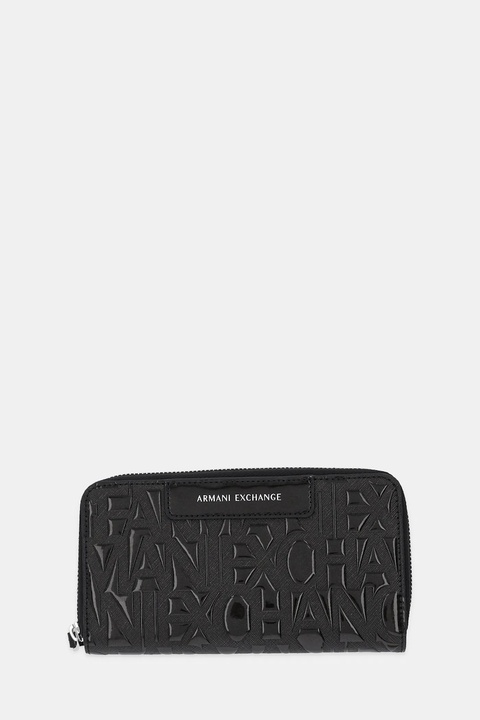 Armani Exchange portfel damski kolor czarny XW001606 AF17290 - zdjęcie produktu nr 1