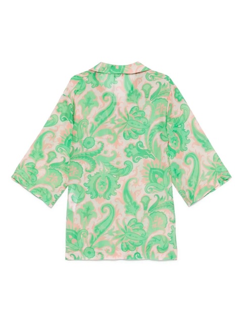 ETRO paisley-print cover-up - Green - zdjęcie produktu nr 2