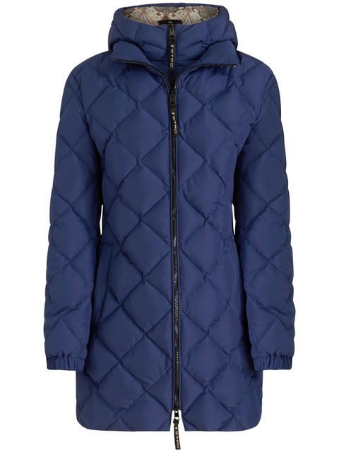 ETRO zipped hooded puffer jacket - Blue - zdjęcie produktu nr 1