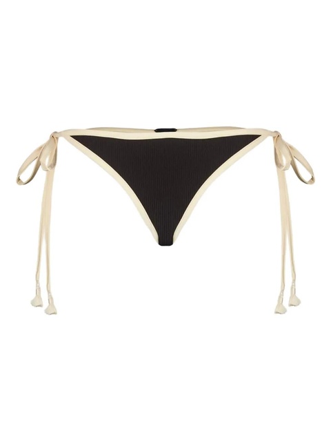 Johanna Ortiz ribbed-trim bikini bottom - Black - zdjęcie produktu nr 1