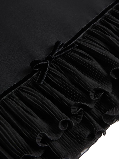 Valentino Garavani ruffled mini dress - Black - zdjęcie produktu nr 2