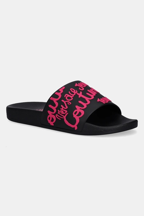 Versace Jeans Couture klapki damskie kolor czarny 79VA3SQ1 71352 899 - zdjęcie produktu nr 1