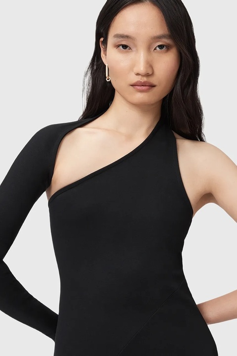 AllSaints sukienka ARI kolor czarny maxi dopasowana W074DD - zdjęcie produktu nr 2
