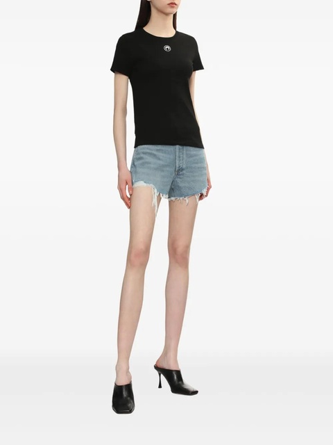 AGOLDE ripped denim shorts - Blue - zdjęcie produktu nr 2
