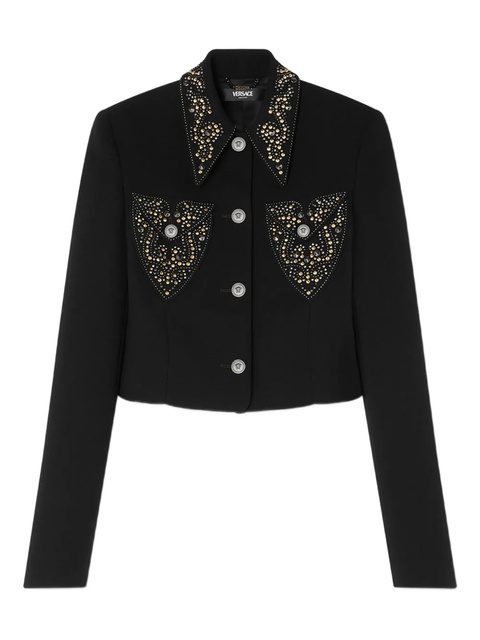 Versace embellished-pocket jacket - Black - zdjęcie produktu nr 1