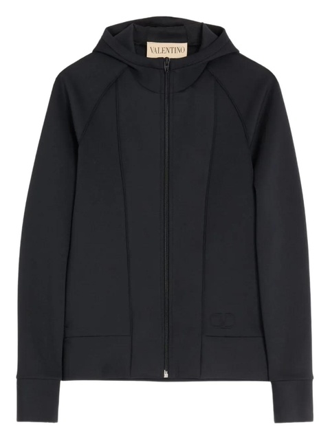 Valentino Garavani VLogo Signature-embossed hoodie - Black - zdjęcie produktu nr 1