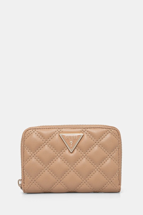 Guess portfel GIULLY damski kolor beżowy SWQG87 48140 - zdjęcie produktu nr 1