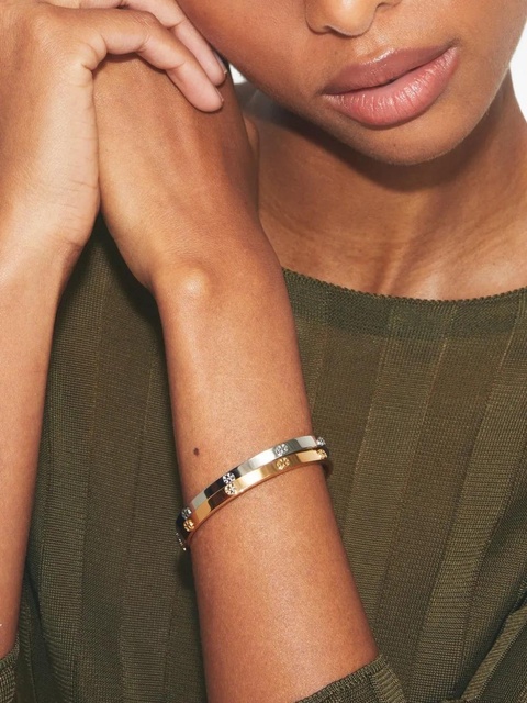 Tory Burch miller stud cuff bracelet - Silver - zdjęcie produktu nr 2