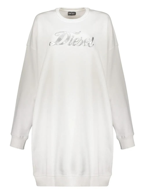 Diesel logo-print mini dress - White - zdjęcie produktu nr 1