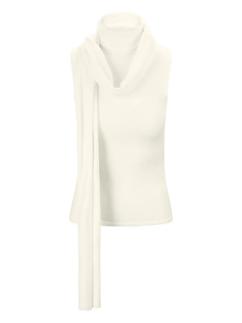 STAUD turtleneck scarf top - Neutrals - zdjęcie produktu nr 2