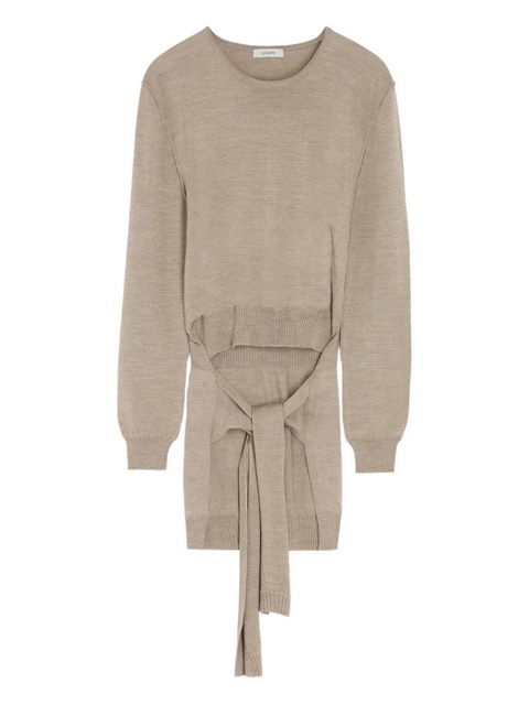 LEMAIRE trompe l'oeil wool jumper - Neutrals - zdjęcie produktu nr 1