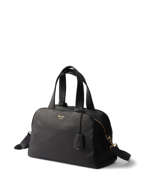 Prada large leather tote bag - Black - zdjęcie produktu nr 2