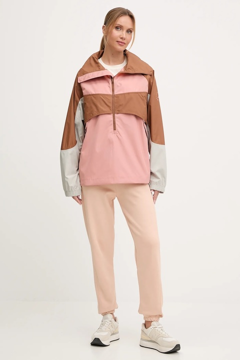 adidas by Stella McCartney kurtka kolor pomarańczowy przejściowa oversize JX4334 - zdjęcie produktu nr 2