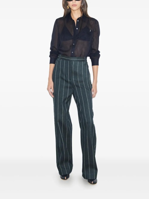 Tory Burch striped-pattern trousers - Blue - zdjęcie produktu nr 2