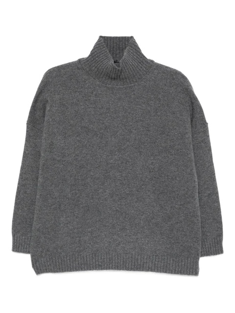 Weekend Max Mara high-neck wool sweater - Grey - zdjęcie produktu nr 1