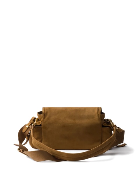 Prada medium Explore suede shoulder bag - Brown - zdjęcie produktu nr 2