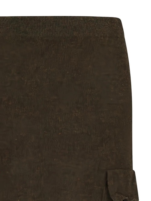 Blumarine pocket-detail wool midi skirt - Green - zdjęcie produktu nr 2