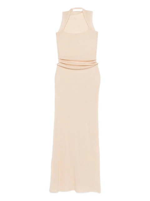 Aya Muse gathered maxi dress - Neutrals - zdjęcie produktu nr 1