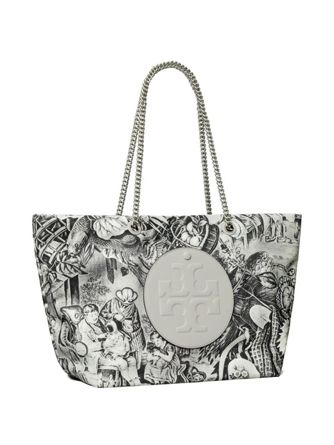 Tory Burch large Ella chain printed tote bag - Grey - zdjęcie produktu nr 2