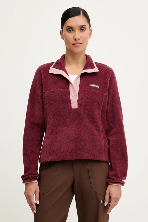 Columbia bluza sportowa Benton Springs kolor bordowy wzorzysta 2085651 - zdjęcie produktu nr 1