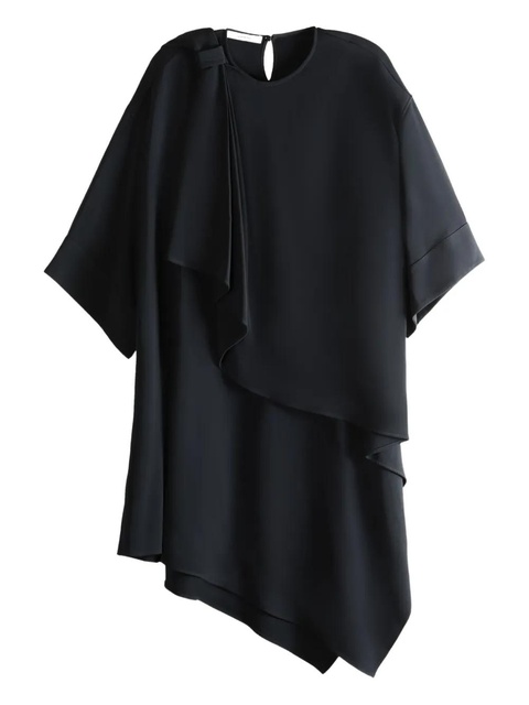 Givenchy ruffled asymmetric midi dress - Black - zdjęcie produktu nr 2