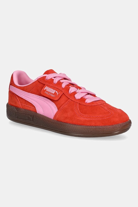 Puma sneakersy zamszowe Palermo Cobalt Glaze kolor czerwony 396463 - zdjęcie produktu nr 1