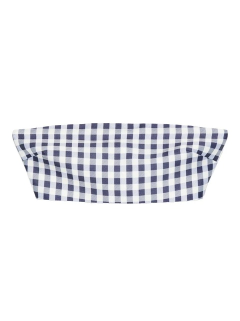 Self-Portrait gingham-check top - Blue - zdjęcie produktu nr 1