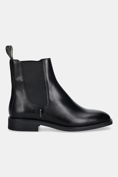 Gant sztyblety skórzane Fayy kolor czarny na płaskim obcasie 31551128 - zdjęcie produktu nr 2