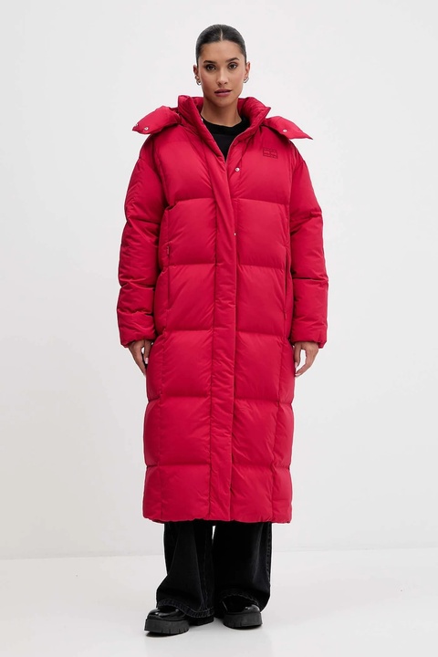 Tommy Jeans kurtka puchowa kolor bordowy zimowa DW0DW21977 - zdjęcie produktu nr 1