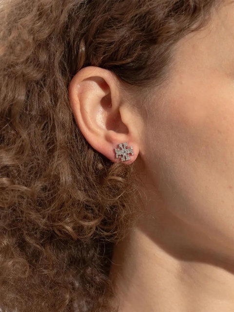 Tory Burch Kira earrings - Silver - zdjęcie produktu nr 2