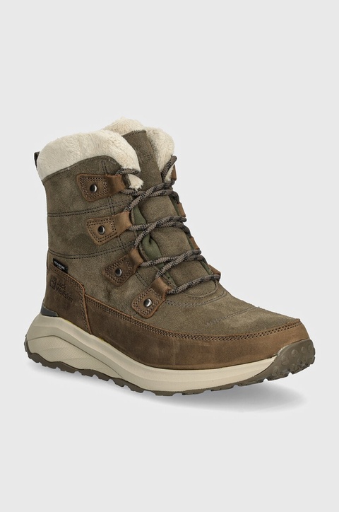 Jack Wolfskin śniegowce DROMOVENTURE TEXAPORE kolor zielony - zdjęcie produktu nr 1