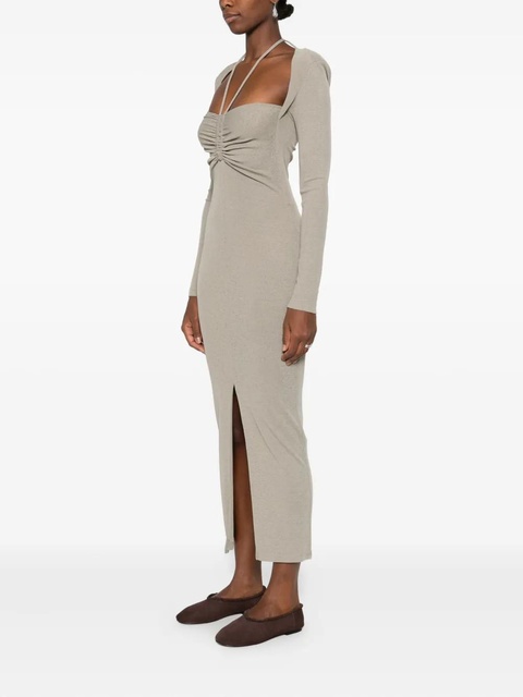 Nanushka ruched maxi dress - Grey - zdjęcie produktu nr 1