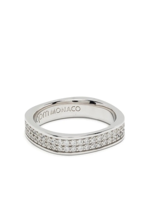 APM Monaco Chunky pavé embellished ring - Silver - zdjęcie produktu nr 1