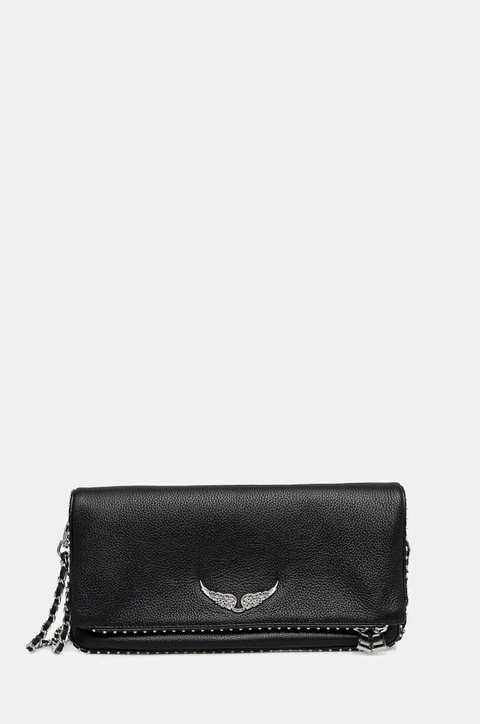 ZADIG&VOLTAIRE torebka skórzana kolor czarny LWBA00002 - zdjęcie produktu nr 1