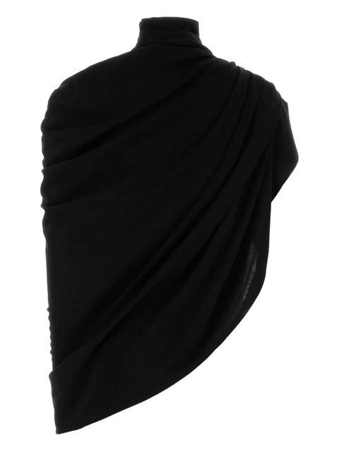 Jean Paul Gaultier draped high-neck cape - Black - zdjęcie produktu nr 2